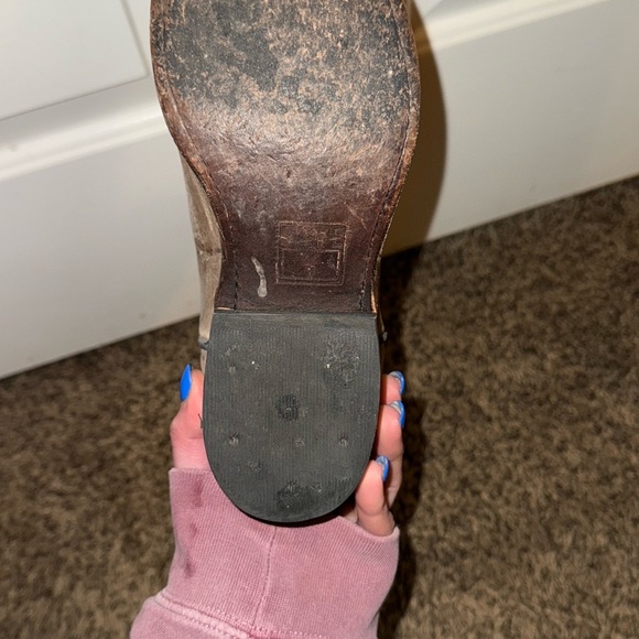 Frye Leather Ankle Short Western Boots - Picture 8 of 8